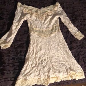 off white off shoulder dress, free people